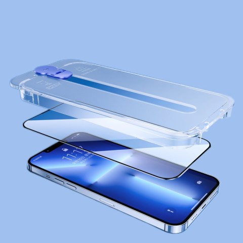 Joyroom Knight szkło do iPhone 14 Pro Max z zestawem montażowym przezroczysty (JR-H12) Joyroom Knight szkło do iPhone 14 Pro Max z zestawem montażowym przezroczysty (JR-H12)