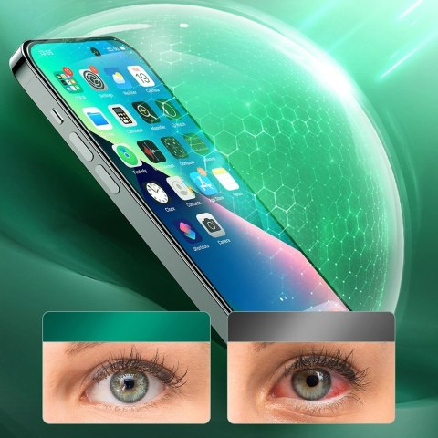 Joyroom Knight zielone szkło do iPhone 14 Pro z filtrem Anti Blue Light na cały ekran (JR-G02) Joyroom Knight zielone szkło do iPhone 14 Pro z filtrem Anti Blue Light na cały ekran (JR-G02)