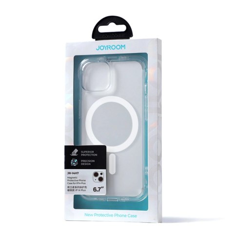 Joyroom Magnetic Defender magnetyczne etui do iPhone 14 Plus pancerny pokrowiec z haczykami podstawką przezroczysty (kompatybiln Joyroom Magnetic Defender magnetyczne etui do iPhone 14 Plus pancerny pokrowiec z haczykami podstawką przezroczysty (kompatybiln