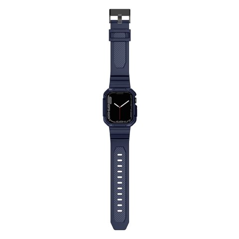 Kingxbar CYF106 2w1 pancerne etui Apple Watch SE, 9, 8, 7, 6, 5, 4, 3, 2, 1 (41, 40, 38 mm) z paskiem niebieskie Kingxbar CYF106 2w1 pancerne etui Apple Watch SE, 9, 8, 7, 6, 5, 4, 3, 2, 1 (41, 40, 38 mm) z paskiem niebieskie