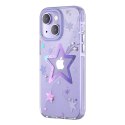 Kingxbar Heart Star Series etui iPhone 14 Plus etui w gwiazdki purple star Kingxbar Heart Star Series etui iPhone 14 Plus etui w gwiazdki purple star