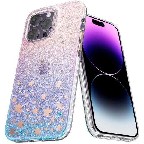Kingxbar Heart Star Series etui iPhone 14 Plus etui w gwiazdki zodiac Kingxbar Heart Star Series etui iPhone 14 Plus etui w gwiazdki zodiac