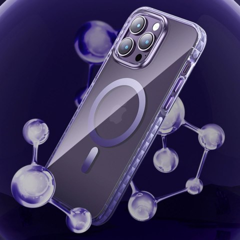 Kingxbar PQY Ice Crystal Series magnetyczne etui iPhone 14 MagSafe szare Kingxbar PQY Ice Crystal Series magnetyczne etui iPhone 14 MagSafe szare