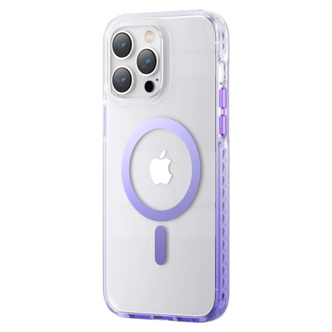 Kingxbar PQY Ice Crystal Series magnetyczne etui iPhone 14 Plus MagSafe fioletowe Kingxbar PQY Ice Crystal Series magnetyczne etui iPhone 14 Plus MagSafe fioletowe