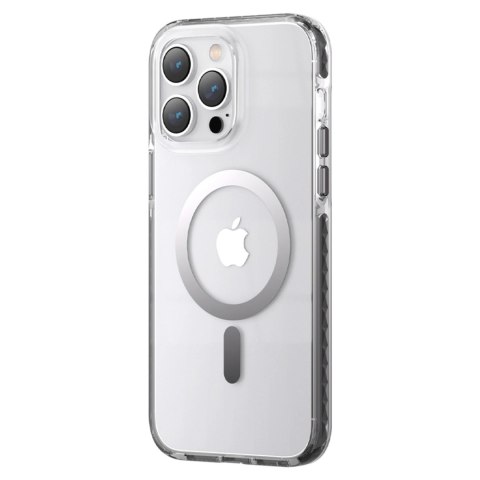 Kingxbar PQY Ice Crystal Series magnetyczne etui iPhone 14 Pro MagSafe szare Kingxbar PQY Ice Crystal Series magnetyczne etui iPhone 14 Pro MagSafe szare