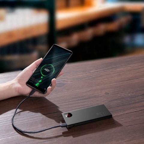 Baseus Adaman Metal powerbank z szybkim ładowaniem 10000mAh 22.5W (Overseas Edition 2021) czarny Baseus Adaman Metal powerbank z szybkim ładowaniem 10000mAh 22.5W (Overseas Edition 2021) czarny