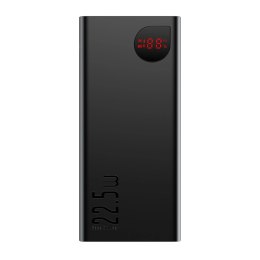 Baseus Adaman powerbank z szybkim ładowaniem 20000mAh 22.5W + kabel USB-A - USB-C 3A 0.3m czarny