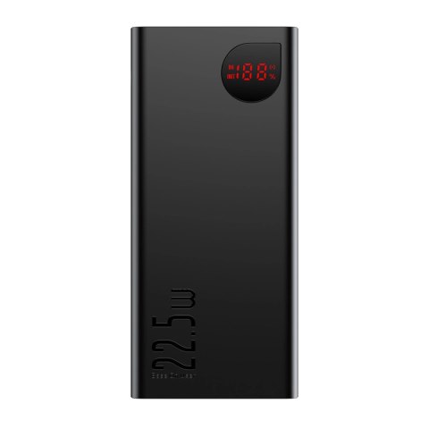 Baseus Adaman powerbank z szybkim ładowaniem 20000mAh 22.5W + kabel USB-A - USB-C 3A 0.3m czarny