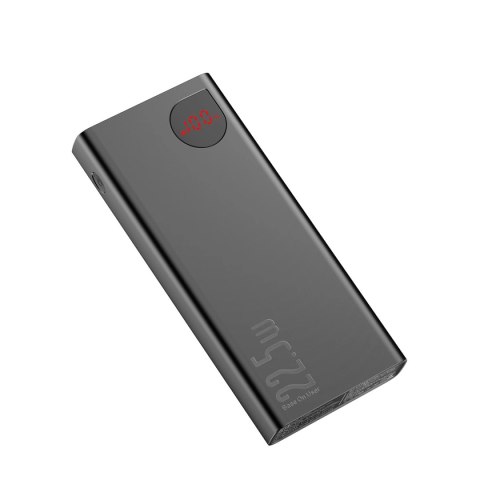 Baseus Adaman powerbank z szybkim ładowaniem 20000mAh 22.5W + kabel USB-A - USB-C 3A 0.3m czarny Baseus Adaman powerbank z szybkim ładowaniem 20000mAh 22.5W + kabel USB-A - USB-C 3A 0.3m czarny
