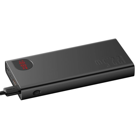 Baseus Adaman powerbank z szybkim ładowaniem 20000mAh 22.5W + kabel USB-A - USB-C 3A 0.3m czarny Baseus Adaman powerbank z szybkim ładowaniem 20000mAh 22.5W + kabel USB-A - USB-C 3A 0.3m czarny