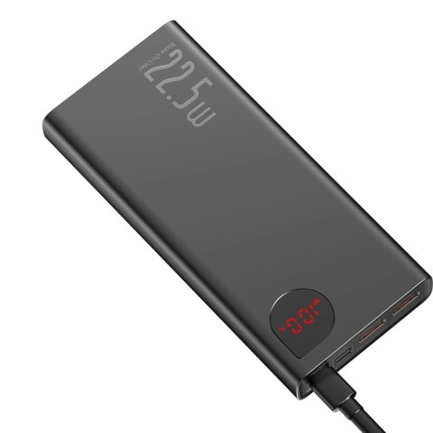 Baseus Adaman powerbank z szybkim ładowaniem 20000mAh 22.5W + kabel USB-A - USB-C 3A 0.3m czarny Baseus Adaman powerbank z szybkim ładowaniem 20000mAh 22.5W + kabel USB-A - USB-C 3A 0.3m czarny