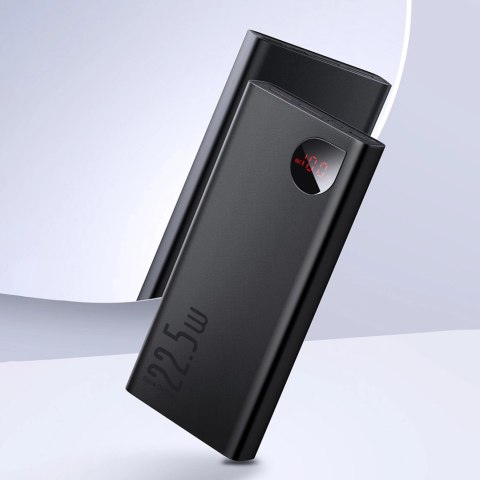 Baseus Adaman powerbank z szybkim ładowaniem 20000mAh 22.5W + kabel USB-A - USB-C 3A 0.3m czarny Baseus Adaman powerbank z szybkim ładowaniem 20000mAh 22.5W + kabel USB-A - USB-C 3A 0.3m czarny