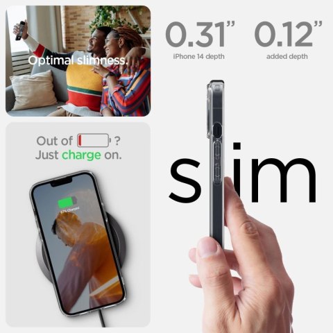 Etui Spigen Ultra Hybrid na iPhone 14 - przezroczyste matowe Etui Spigen Ultra Hybrid na iPhone 14 - przezroczyste matowe