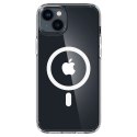 Etui Spigen Ultra Hybrid Mag z MagSafe na iPhone 14 - przezroczysto-białe