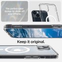 Etui Spigen Ultra Hybrid Mag z MagSafe na iPhone 14 - przezroczysto-białe