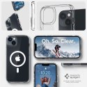 Etui Spigen Ultra Hybrid Mag z MagSafe na iPhone 14 - przezroczysto-białe