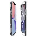 Etui Spigen Ultra Hybrid Mag z MagSafe na iPhone 14 - przezroczysto-białe