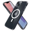 Etui Spigen Ultra Hybrid Mag z MagSafe na iPhone 14 - przezroczysto-białe