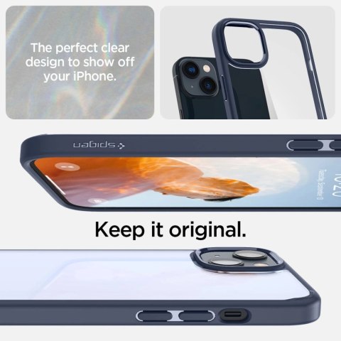 Etui Spigen Ultra Hybrid na iPhone 14 Plus - niebieskie Etui Spigen Ultra Hybrid na iPhone 14 Plus - niebieskie
