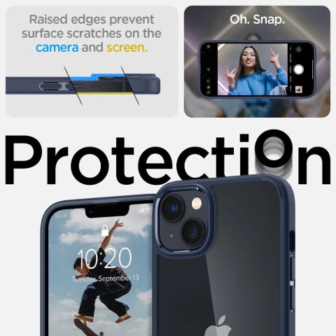 Etui Spigen Ultra Hybrid na iPhone 14 Plus - niebieskie Etui Spigen Ultra Hybrid na iPhone 14 Plus - niebieskie