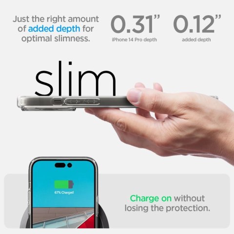Etui Spigen Ultra Hybrid na iPhone 14 Pro - matowo-przezroczyste Etui Spigen Ultra Hybrid na iPhone 14 Pro - matowo-przezroczyste