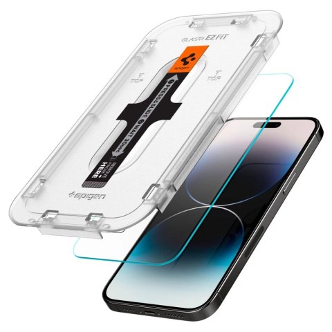 Szkło hartowane Spigen Glas.tR EZ Fit na iPhone 14 Pro - 2 szt. Szkło hartowane Spigen Glas.tR EZ Fit na iPhone 14 Pro - 2 szt.