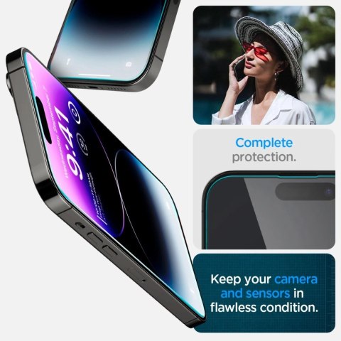 Szkło hartowane Spigen Glas.tR EZ Fit na iPhone 14 Pro - 2 szt. Szkło hartowane Spigen Glas.tR EZ Fit na iPhone 14 Pro - 2 szt.