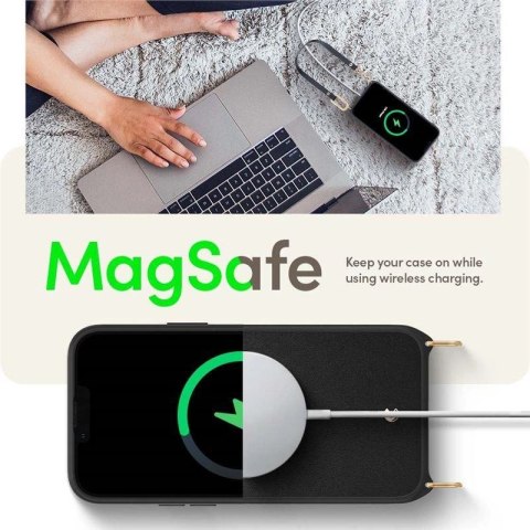 Etui Spigen Cyrill Classic Charm Mag z MagSafe na iPhone 14 Plus - czarne Etui Spigen Cyrill Classic Charm Mag z MagSafe na iPhone 14 Plus - czarne
