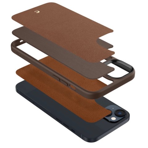 Etui Spigen Cyrill Kajuk Mag z MagSafe na iPhone 14 Plus - brązowe Etui Spigen Cyrill Kajuk Mag z MagSafe na iPhone 14 Plus - brązowe