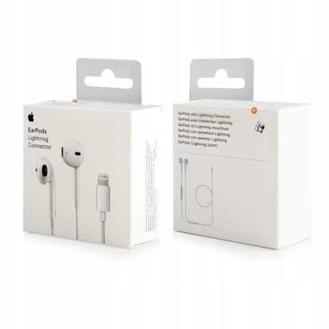 Apple EarPods słuchawki douszne z końcówką Lightning do iPhone białe (EU Blister)(MMTN2ZM/A) Apple EarPods słuchawki douszne z końcówką Lightning do iPhone białe (EU Blister)(MMTN2ZM/A)