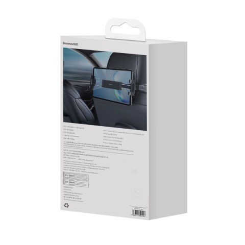 Baseus JoyRide Pro uchwyt samochodowy do telefonu/tabletu na zagłówek czarny Baseus JoyRide Pro uchwyt samochodowy do telefonu/tabletu na zagłówek czarny