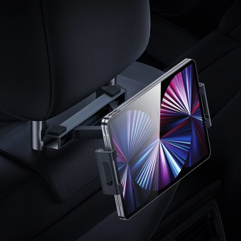 Baseus JoyRide Pro uchwyt samochodowy do telefonu/tabletu na zagłówek czarny Baseus JoyRide Pro uchwyt samochodowy do telefonu/tabletu na zagłówek czarny