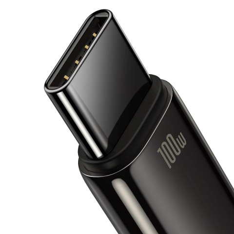 Baseus Tungsten Gold kabel USB-A - USB-C 480Mb/s 100W 2m czarny (CAWJ000101) Baseus Tungsten Gold kabel USB-A - USB-C 480Mb/s 100W 2m czarny (CAWJ000101)