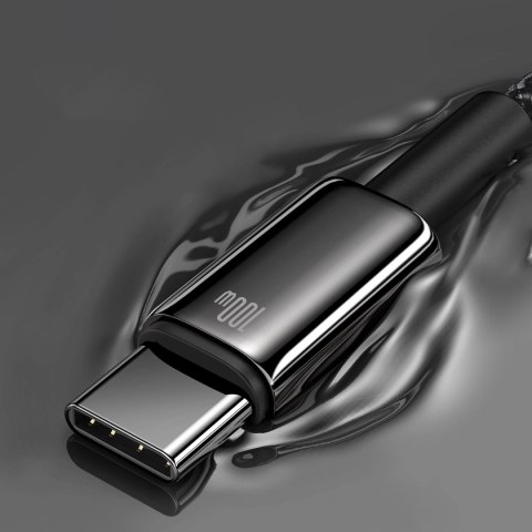 Baseus Tungsten Gold kabel USB-A - USB-C 480Mb/s 100W 2m czarny (CAWJ000101) Baseus Tungsten Gold kabel USB-A - USB-C 480Mb/s 100W 2m czarny (CAWJ000101)