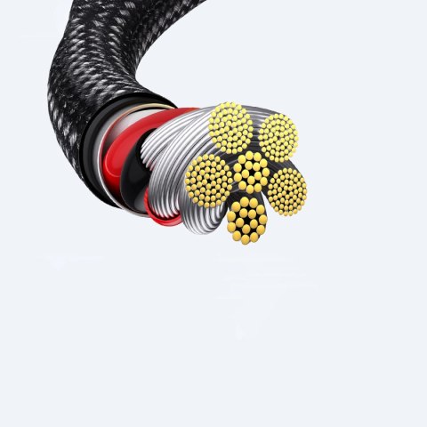 Baseus Tungsten Gold kabel USB-A - USB-C 480Mb/s 100W 2m czarny (CAWJ000101) Baseus Tungsten Gold kabel USB-A - USB-C 480Mb/s 100W 2m czarny (CAWJ000101)