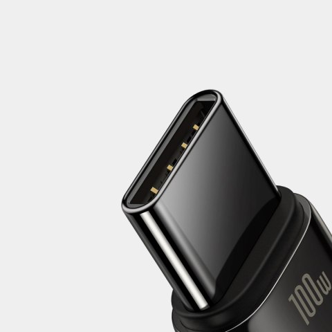 Baseus Tungsten Gold kabel USB-A - USB-C 480Mb/s 100W 2m czarny (CAWJ000101) Baseus Tungsten Gold kabel USB-A - USB-C 480Mb/s 100W 2m czarny (CAWJ000101)