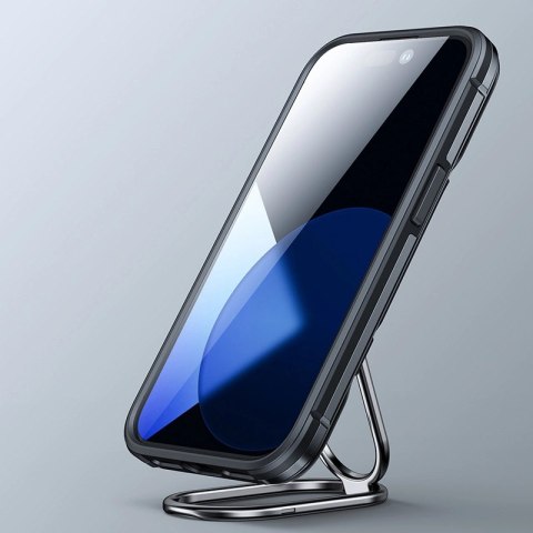 Joyroom Dual Hinge etui iPhone 14 Plus pancerny pokrowiec z podstawką uchwytem ring holder czarne Joyroom Dual Hinge etui iPhone 14 Plus pancerny pokrowiec z podstawką uchwytem ring holder czarne