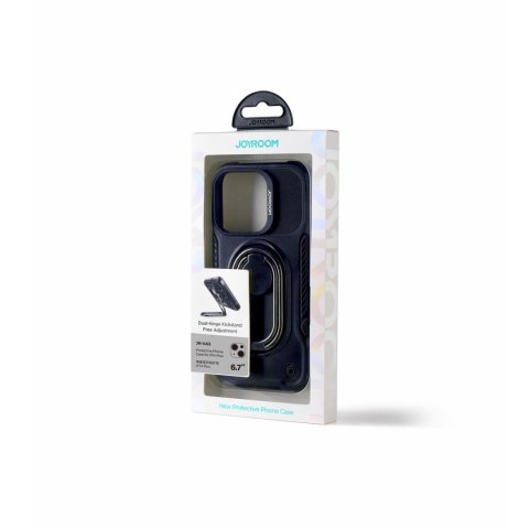 Joyroom Dual Hinge etui iPhone 14 Plus pancerny pokrowiec z podstawką uchwytem ring holder czarne Joyroom Dual Hinge etui iPhone 14 Plus pancerny pokrowiec z podstawką uchwytem ring holder czarne