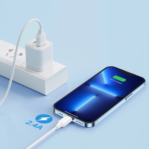 Kabel Joyroom Long-Lasting Series A9 USB-A / Lightning 2.4A 1m - biały Kabel Joyroom Long-Lasting Series A9 USB-A / Lightning 2.4A 1m - biały