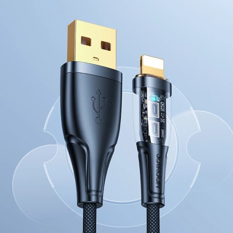 Kabel Joyroom Star-Cloud Series A3 USB-A / Lightning 2.4A 1.2m z inteligentnym wyłącznikiem - czarny Kabel Joyroom Star-Cloud Series A3 USB-A / Lightning 2.4A 1.2m z inteligentnym wyłącznikiem - czarny