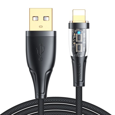 Kabel Joyroom Star-Cloud Series A3 USB-A / Lightning 2.4A 1.2m z inteligentnym wyłącznikiem - czarny Kabel Joyroom Star-Cloud Series A3 USB-A / Lightning 2.4A 1.2m z inteligentnym wyłącznikiem - czarny