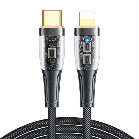 Kabel Joyroom Star-Cloud Series A3 USB-C / Lightning 20W 1.2m z inteligentnym wyłącznikiem - czarny Kabel Joyroom Star-Cloud Series A3 USB-C / Lightning 20W 1.2m z inteligentnym wyłącznikiem - czarny