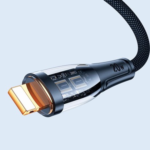 Kabel Joyroom Star-Cloud Series A3 USB-C / Lightning 20W 1.2m z inteligentnym wyłącznikiem - czarny Kabel Joyroom Star-Cloud Series A3 USB-C / Lightning 20W 1.2m z inteligentnym wyłącznikiem - czarny