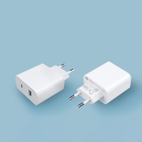 Ładowarka sieciowa Xiaomi Travel Charger Combo BHR4996GL USB-A / USB-C 33W PD - biała Ładowarka sieciowa Xiaomi Travel Charger Combo BHR4996GL USB-A / USB-C 33W PD - biała