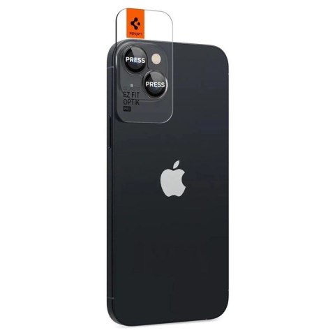 Osłona aparatu Spigen Glas.tR EZ Fit Optik Camera Protector na iPhone 14 / Plus / 15 / Plus - czarna 2 szt. Osłona aparatu Spigen Glas.tR EZ Fit Optik Camera Protector na iPhone 14 / Plus / 15 / Plus - czarna 2 szt.