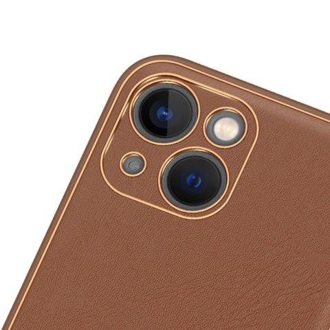 Dux Ducis Yolo etui iPhone 14 Plus elegancki pokrowiec ze skóry ekologicznej brązowy Dux Ducis Yolo etui iPhone 14 Plus elegancki pokrowiec ze skóry ekologicznej brązowy
