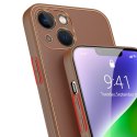 Dux Ducis Yolo etui iPhone 14 Plus elegancki pokrowiec ze skóry ekologicznej brązowy Dux Ducis Yolo etui iPhone 14 Plus elegancki pokrowiec ze skóry ekologicznej brązowy