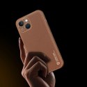Dux Ducis Yolo etui iPhone 14 Plus elegancki pokrowiec ze skóry ekologicznej brązowy Dux Ducis Yolo etui iPhone 14 Plus elegancki pokrowiec ze skóry ekologicznej brązowy