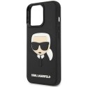 Etui Karl Lagerfeld 3D Rubber Karl's Head na iPhone 14 Pro - czarne Etui Karl Lagerfeld 3D Rubber Karl's Head na iPhone 14 Pro - czarne