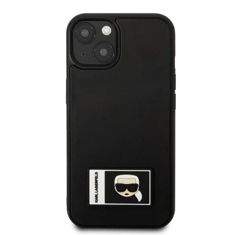 Etui Karl Lagerfeld Ikonik Patch na iPhone 13 mini - czarne Etui Karl Lagerfeld Ikonik Patch na iPhone 13 mini - czarne